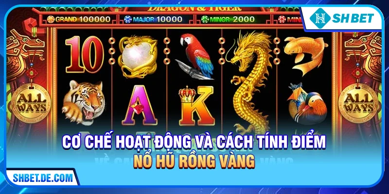 Cơ chế hoạt động và cách tính điểm trong Nổ hũ rồng vàng